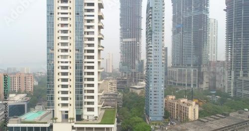 Wallpaper Mural A drone shot of the Worli skyline with new buildings in construction. Torontodigital.ca