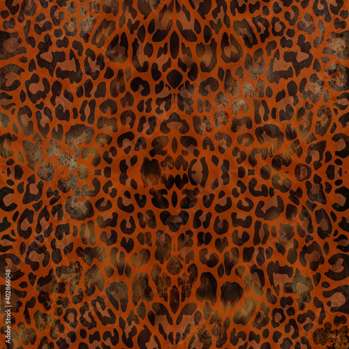 Texture of leopard style fabric. Animal print  leopard texture background