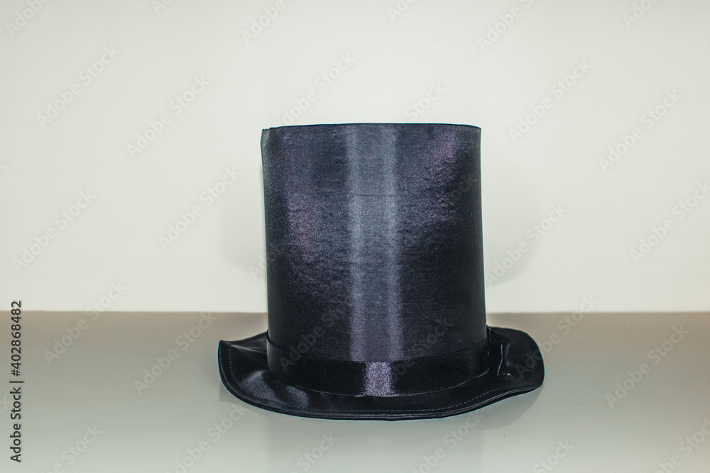 Black magic hat isolated on white background Black magic hat isolated on white background