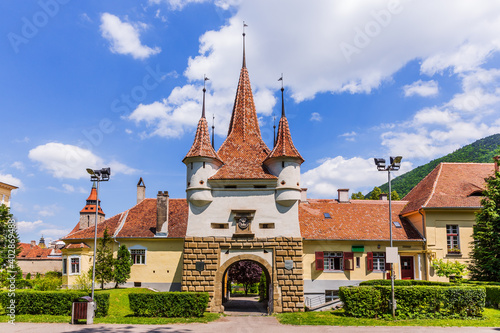 Brasov, Romania. Catherine gate. City gate from the medieval times.