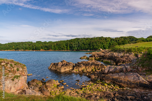 Walking towards Elberry Cove, Torbay, England photo