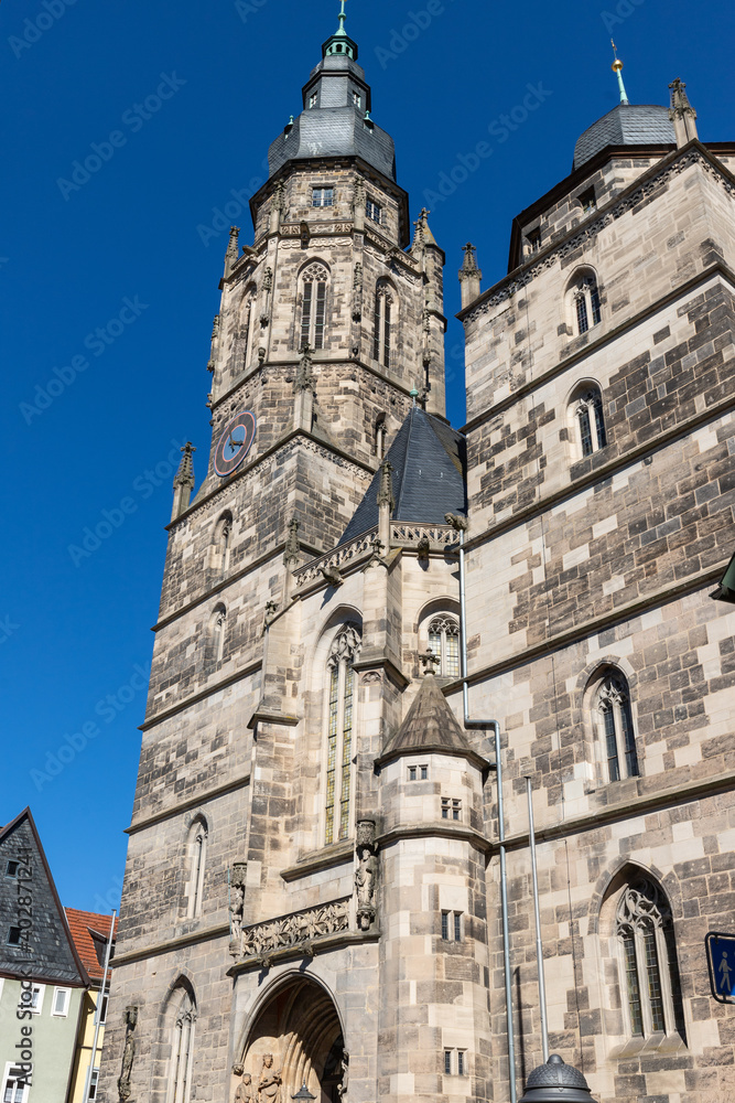 Towers of the Moritz church in Coburg
