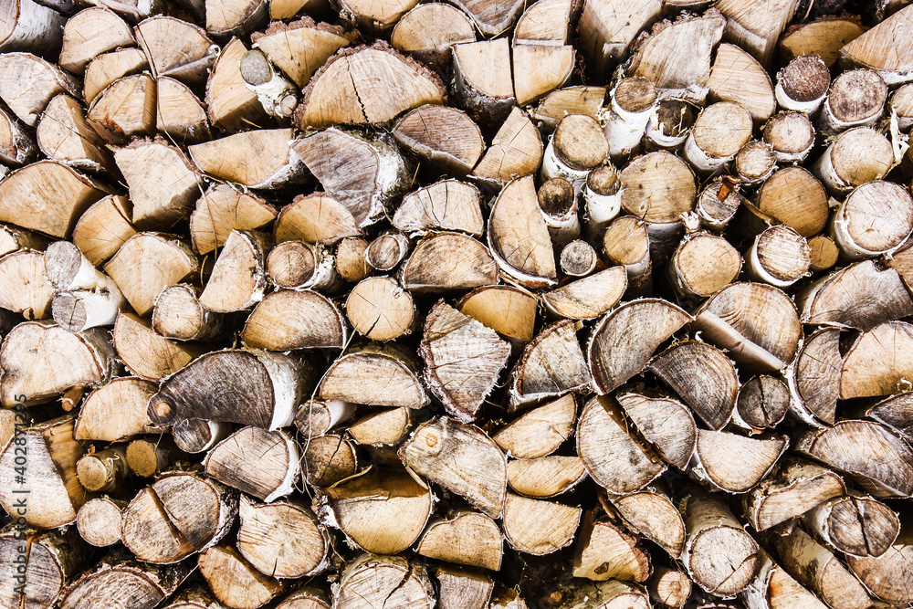 Tree cut cross section texture. Wood industry background. Chopped wood texture. Stacked tree logs pattern. Pile of raw tree wood in forest. Firewood background. Tree cut cross section texture. Wood industry background. Chopped wood texture. Stacked tree logs pattern. Pile of raw tree wood in forest. Firewood background.