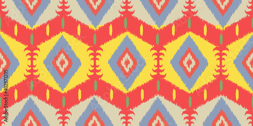 geometric ethnic pattern seamless. color oriental composition. vector illustration.design for wallpaper, background, fabric, curtain, carpet, clothing, ikat, batik.
