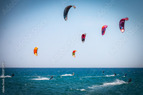 kite surfing in torremolinos, spain