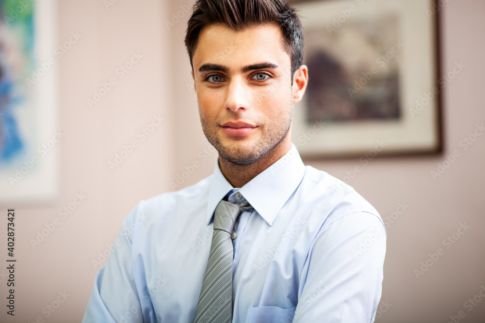Young businessman in his office Young businessman in his office