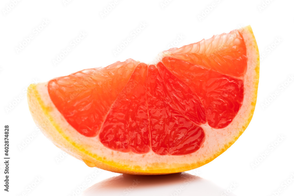Ripe grapefruit on white background Ripe grapefruit on white background