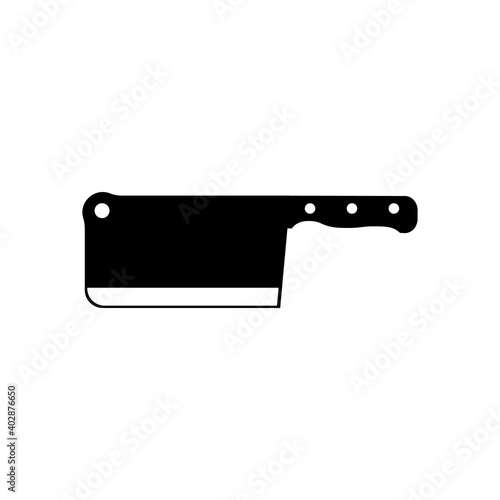 Meat knife icon isolated on white background