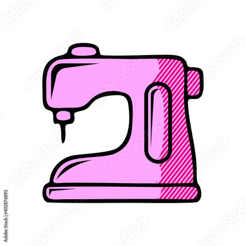 sewing machine icon isolated on white background from hobbies collection.