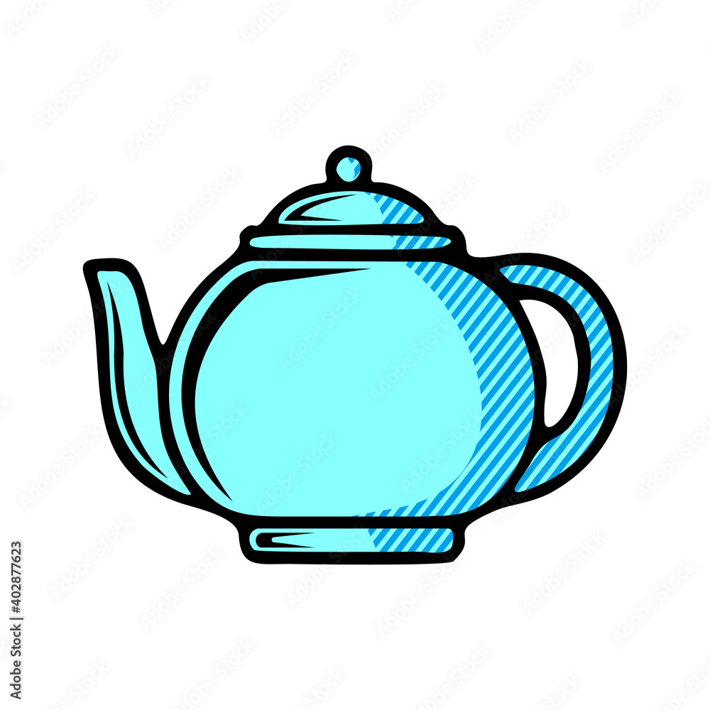 tea pot icon isolated on white background from tea and coffee collection. tea pot icon isolated on white background from tea and coffee collection.