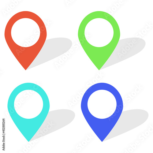 Free Download Set of map pointers. Vector illustration. - GFXLoad