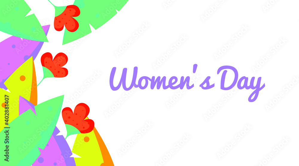 Happy Women's Day Background Illustration Vector