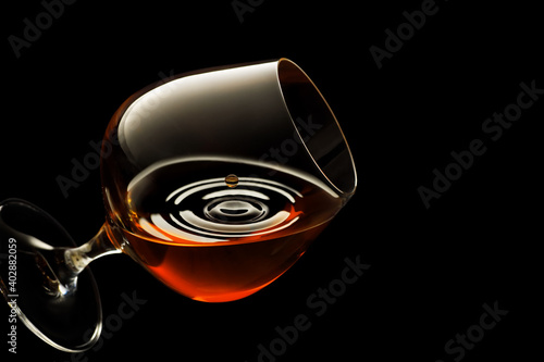 brandy in snifter glass