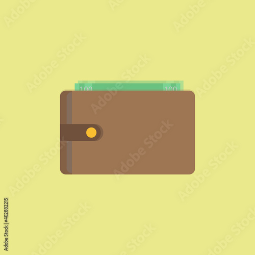 Purse icon. Vector illustration.