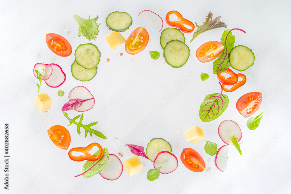 Spring salad ingredients Spring salad ingredients