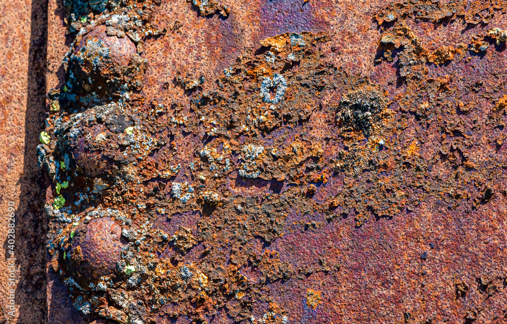 EXtreme close up of rusting whaling ship in Grytviken, South Georgia EXtreme close up of rusting whaling ship in Grytviken, South Georgia