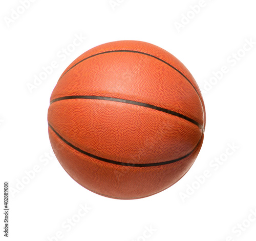 Orange basketball ball on white background isolation © Kabardins photo