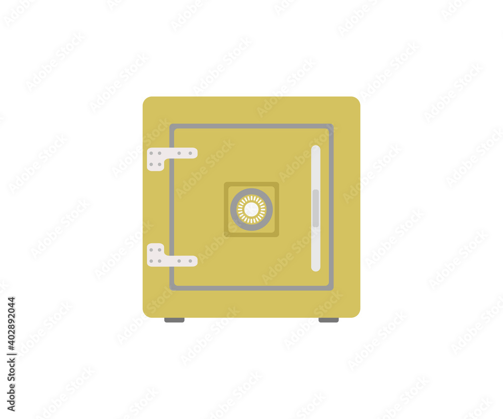 Metal bank safe vector icon in a flat style. Vector illustration. Metal bank safe vector icon in a flat style. Vector illustration.