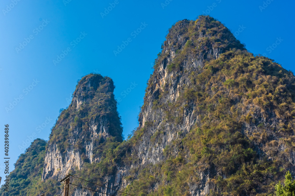 Karst mountains in Guilin, China