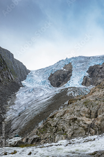 Part from the Buerbreen glacier in Norway © Fridimedia