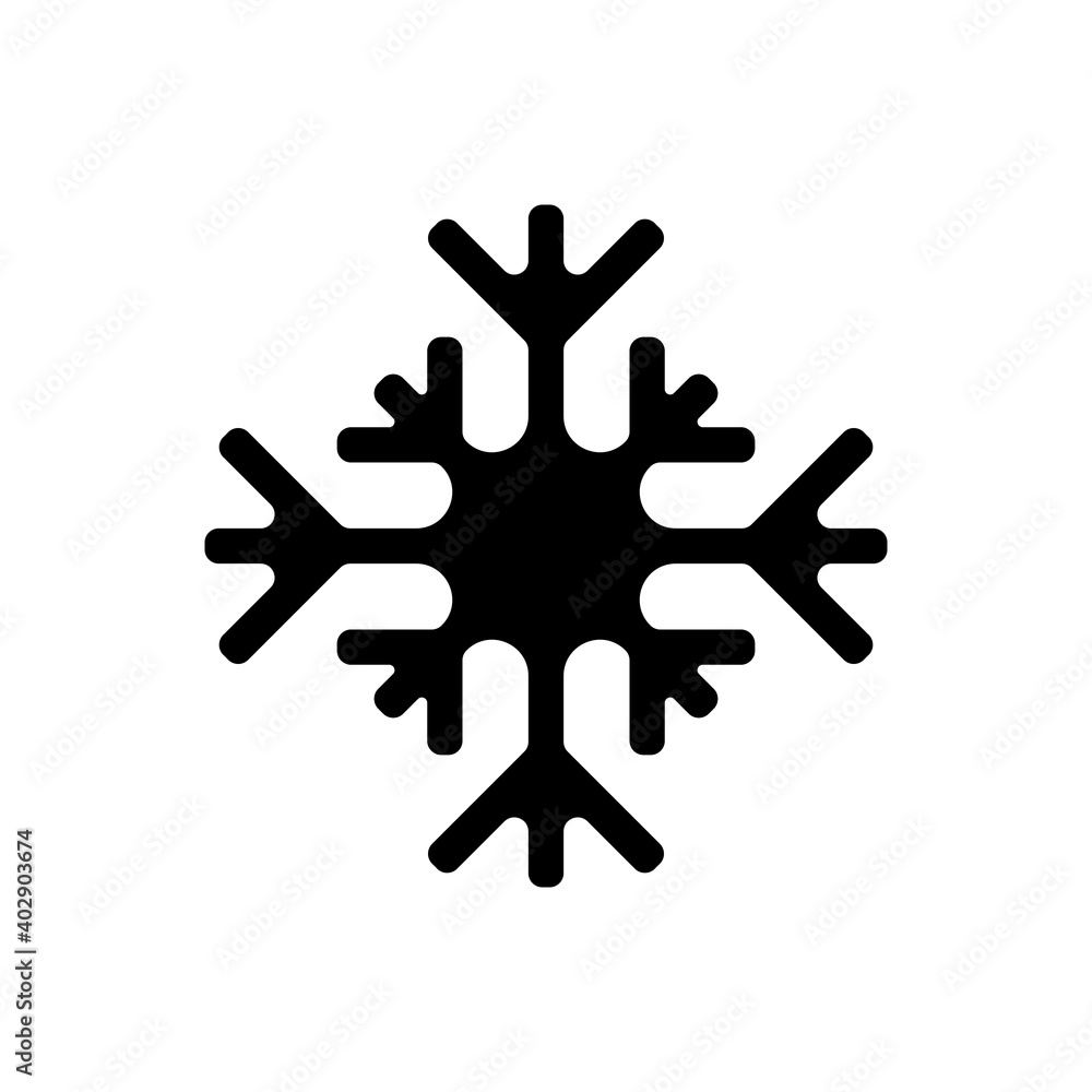 Fototapeta premium Snowflake outline icon. Symbol, logo illustration for mobile concept and web design.