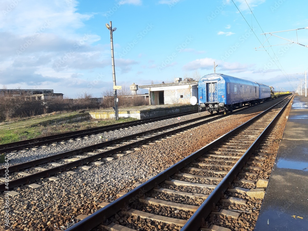 train on railway