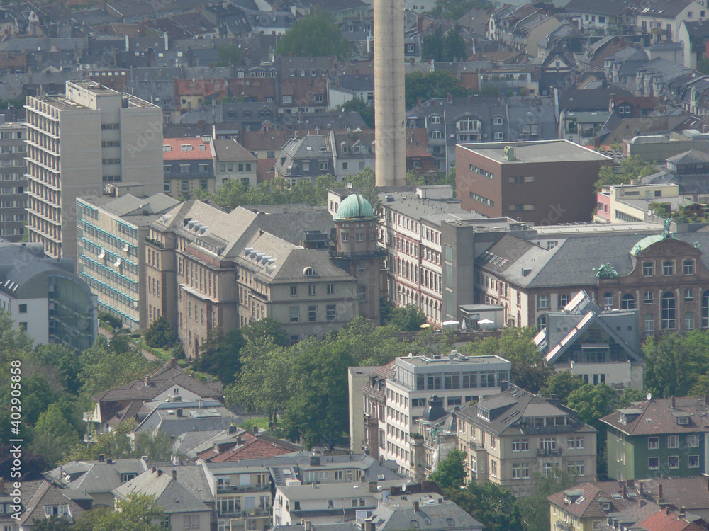 Fototapeta premium Vogelperspektive FFM