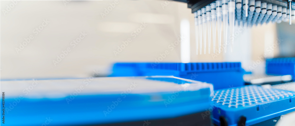 Robotics technology background. Laboratory banner with copy space. Automation laboratory equipment. Science laboratory system background. Research laboratory border Robotics technology background. Laboratory banner with copy space. Automation laboratory equipment. Science laboratory system background. Research laboratory border