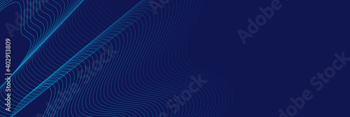 Vector Abstract futuristic circuit board and mesh line, Illustration high computer and Communication technology on blue color background. High tech digital technology, global social media concept 