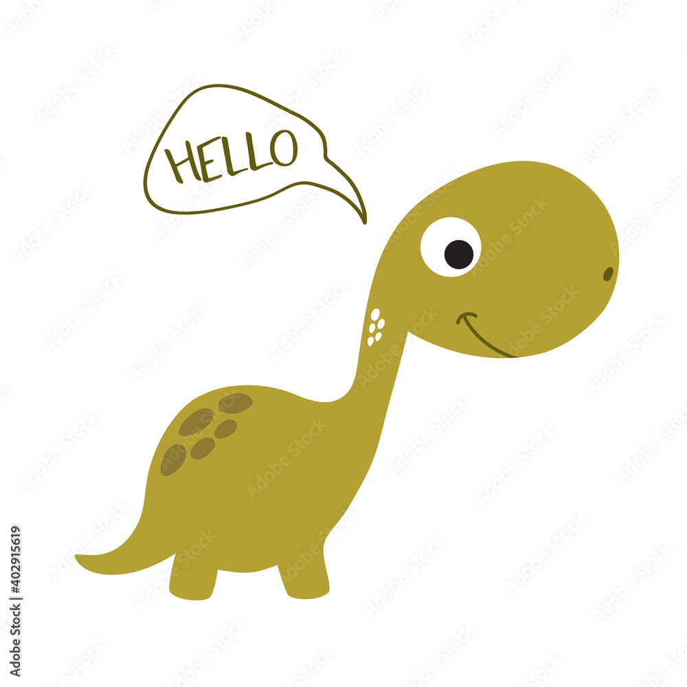 Small and cute cartoon dinosaur Small and cute cartoon dinosaur