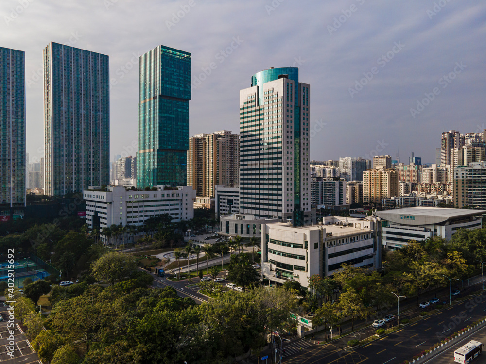 Aerial Photograph of Futian District, Shenzhen City Aerial Photograph of Futian District, Shenzhen City