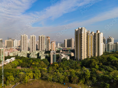 Aerial Photograph of Futian District  Shenzhen City