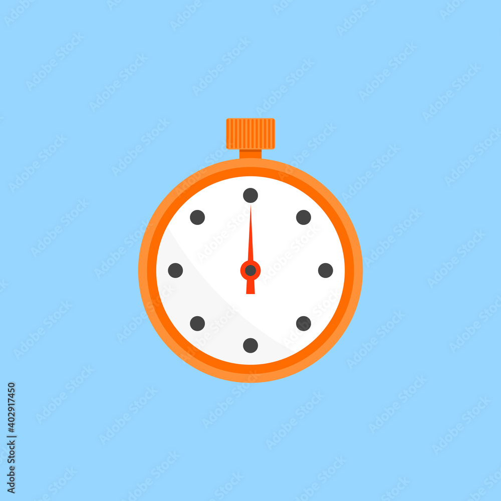 Stopwatch icon in flat style. Vector illustration. Stopwatch icon in flat style. Vector illustration.