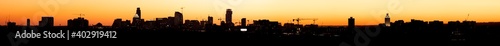 Large Panoramic View of Austin During Sunset With Clear Winter Skies