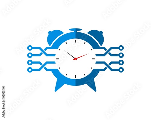 Technological circuit with alarm clock