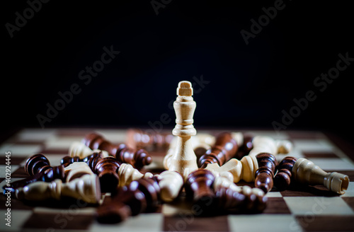 Фотография Chess King Last Standing Chess Piece