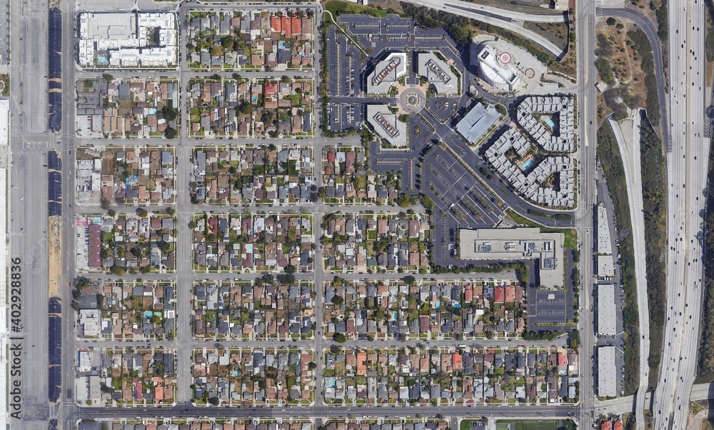 Satellite top view texture over California