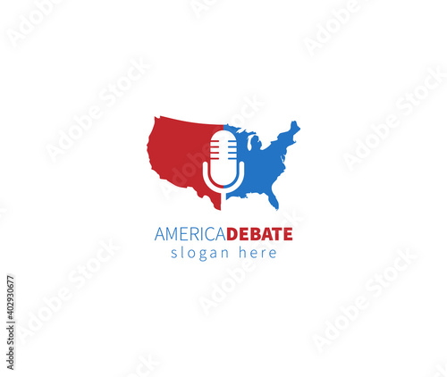 America Debate Show podcasting logo