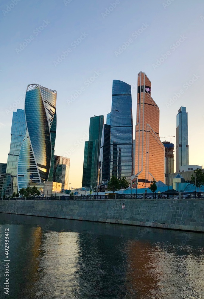 Naklejka premium city skyline