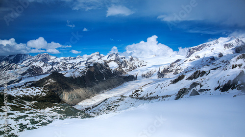 Snowy Mountain Matterhorn, Zermatt, Switzerland
