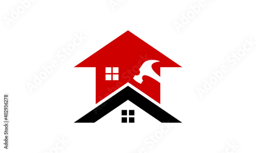 renovation home logo vector building