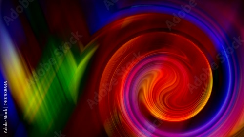 abstract colorful and spiral background