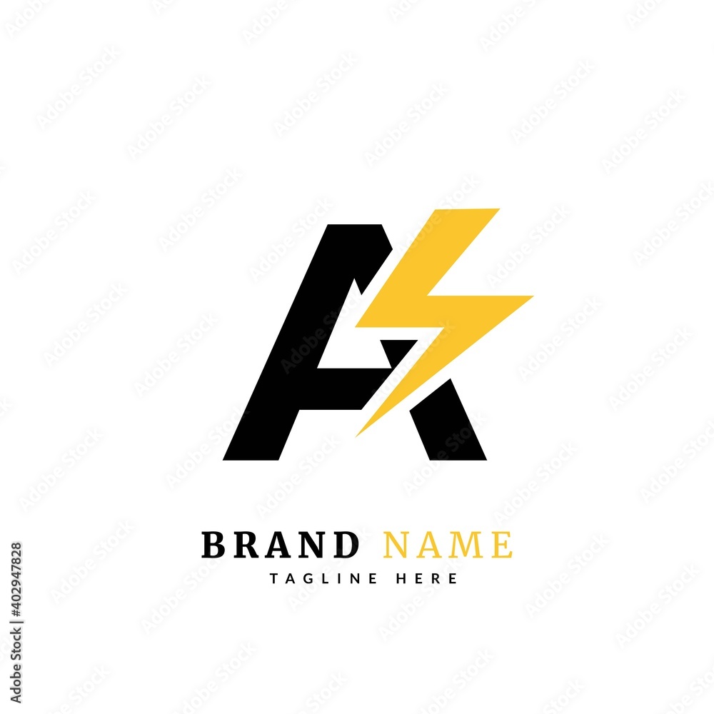 Initial letter A, Electricity Logo and icon Vector design Template. Power Energy Logo Design Element for company and business. Initial letter A, Electricity Logo and icon Vector design Template. Power Energy Logo Design Element for company and business.