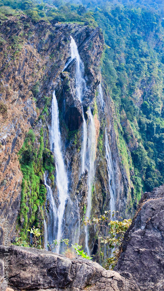 water in the mountains of  Jogsfall. Karnataka