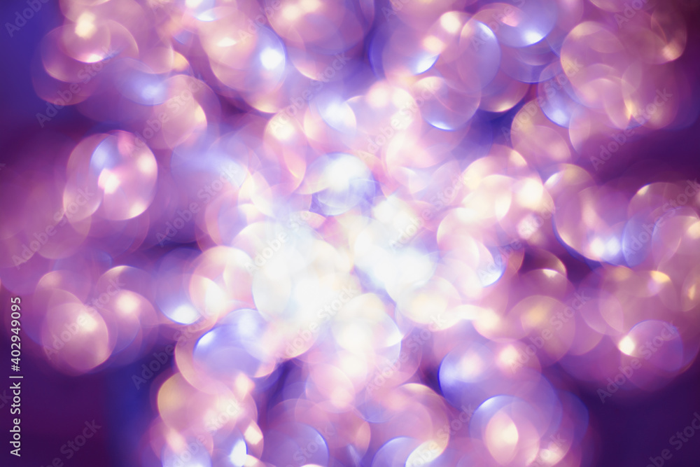 Shimmering blur purple snowflake background, Christmas concept Shimmering blur purple snowflake background, Christmas concept