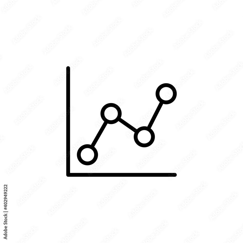 Growing graph icon. Growing graph vector icon. Infographic icon Growing graph icon. Growing graph vector icon. Infographic icon