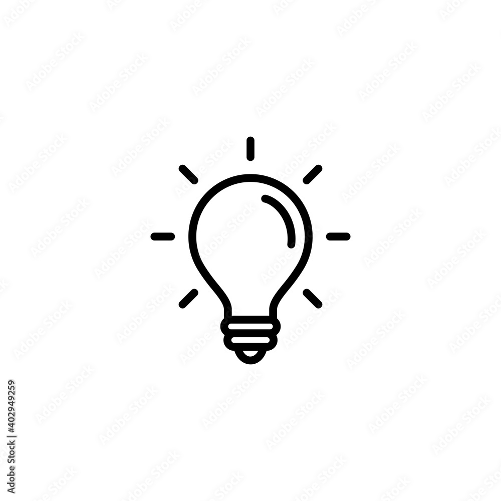 Light bulb with dollar icon vector Light bulb with dollar icon vector