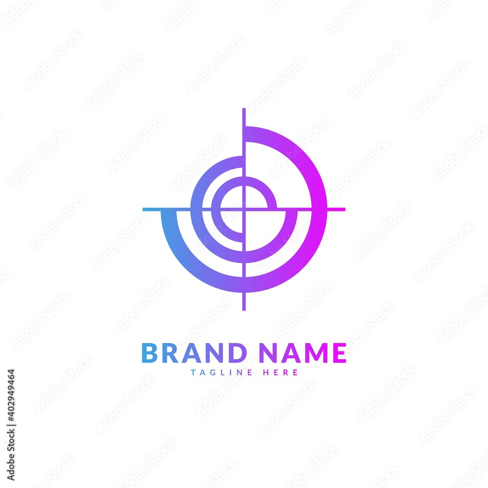 Circle target logo. Creative stylish target logo vector, fit for company and business Circle target logo. Creative stylish target logo vector, fit for company and business