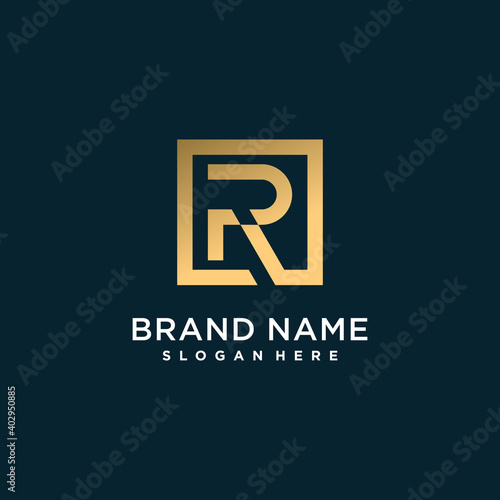 Letter logo R with creative concept for company or person part 1