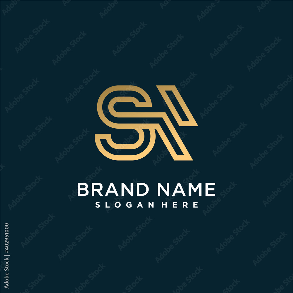 Monogram logo initials S which is combined with other letters, for company or person part 8 Monogram logo initials S which is combined with other letters, for company or person part 8